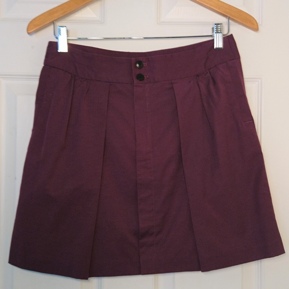 Gap purple a-line mini skirt
